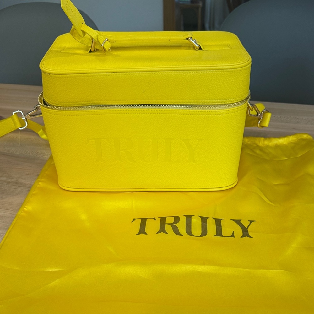TRULY Vibrant Yellow Cosmetic Bag